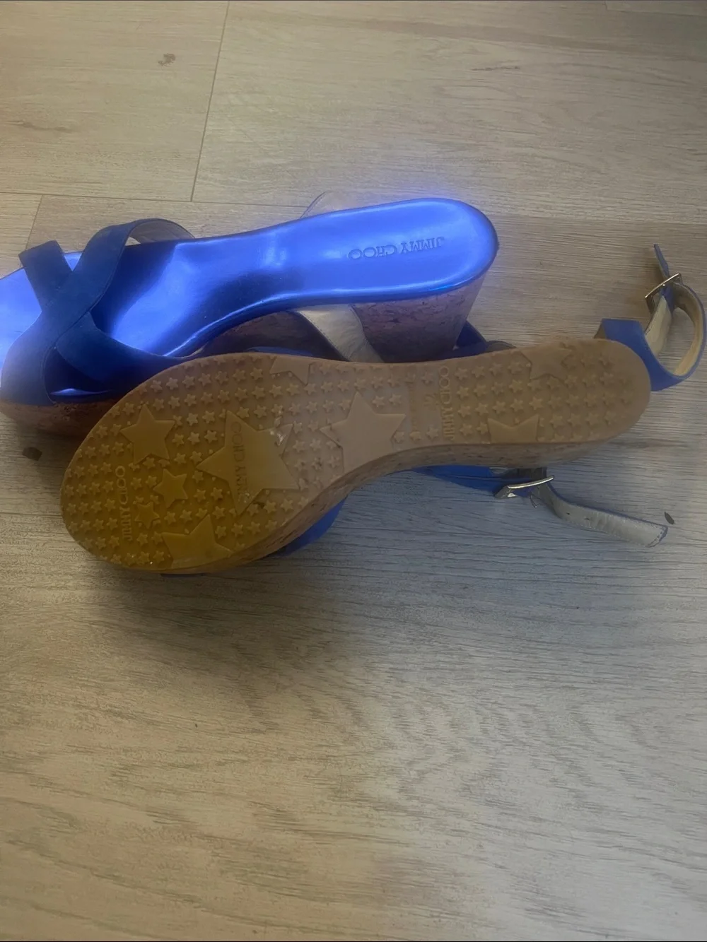 Jimmy Choo - Platform ankle strap size EU42